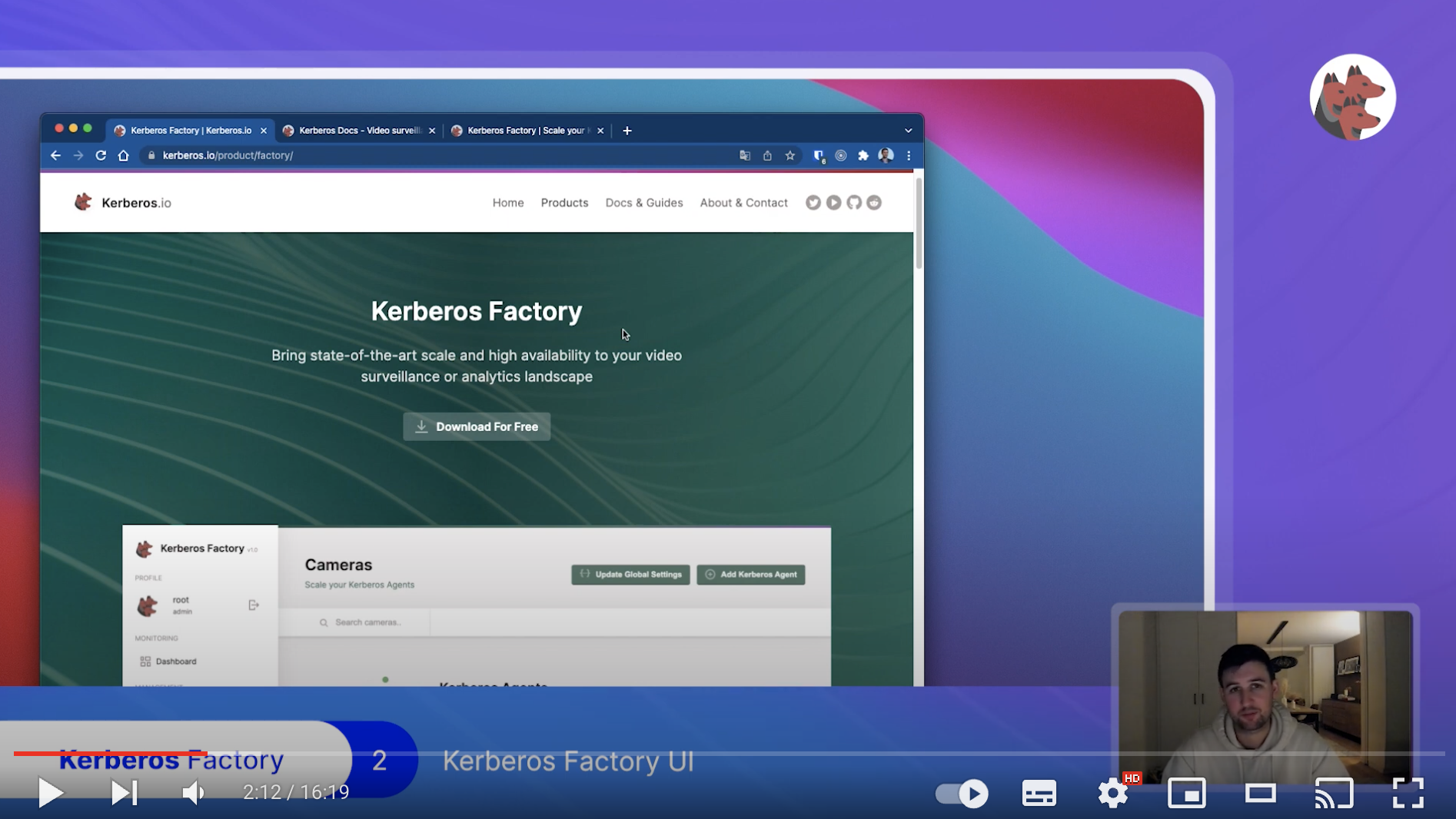 Scale your video landscape with Kerberos Factory