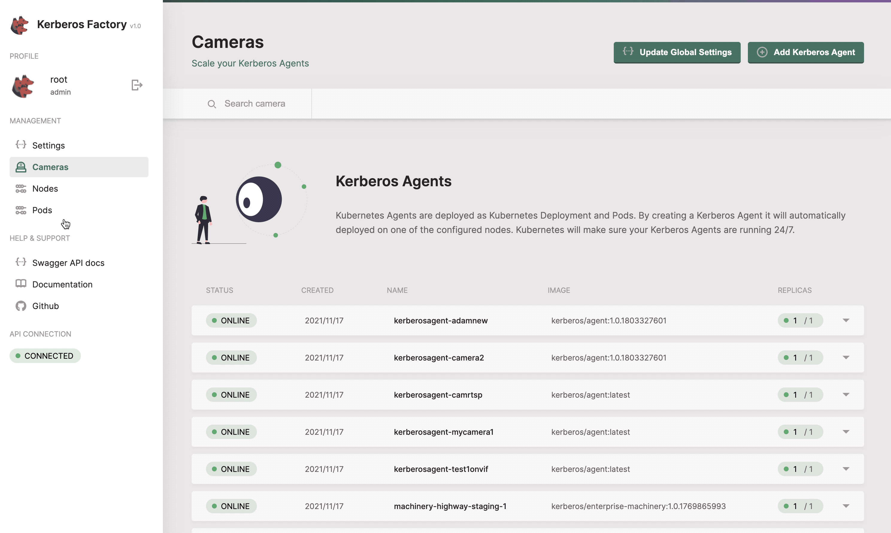 When creating a deployment, a Kubernetes pod has created and assigned to a node.