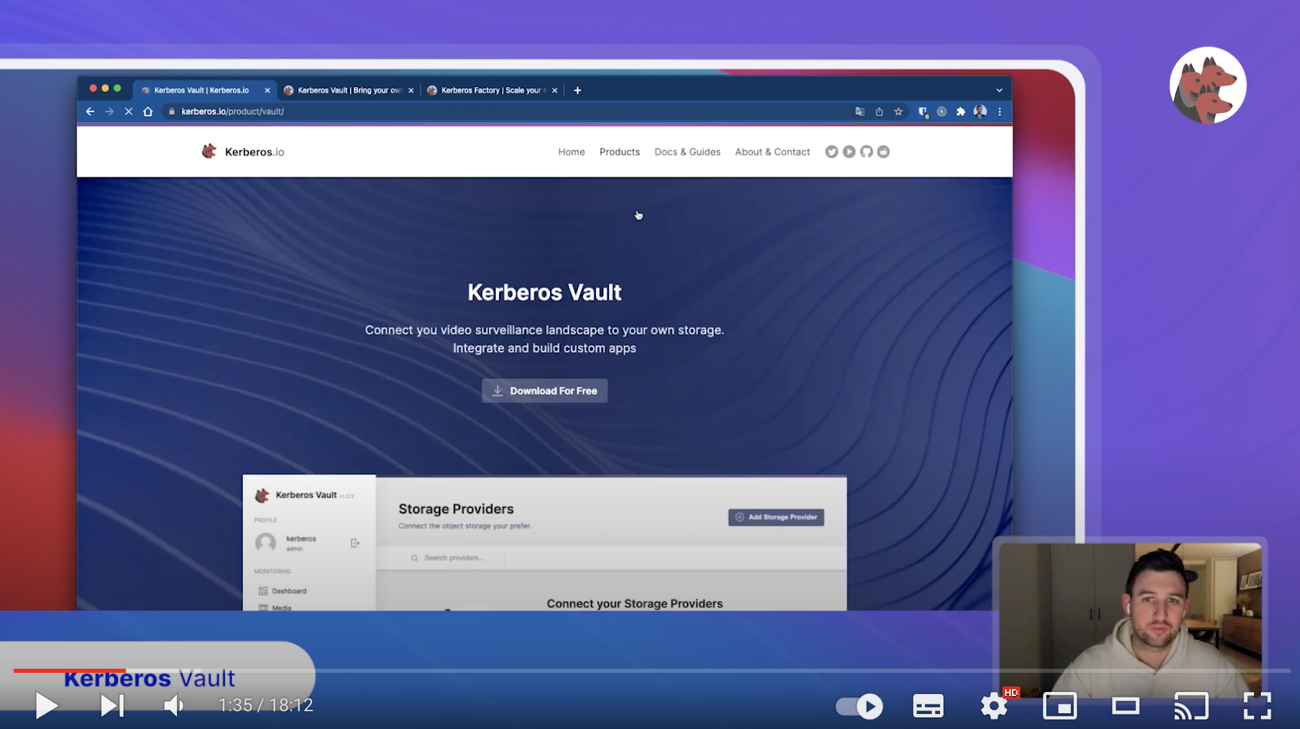 Bring Your Own Storage and extend/integrate your video landscape with Kerberos Vault